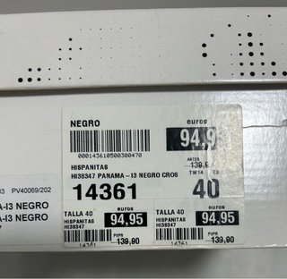 Botines Hispanitas Piel Talla 40 Negros