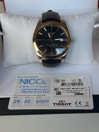 Tissot Gentleman Automático Bisel Oro 18K