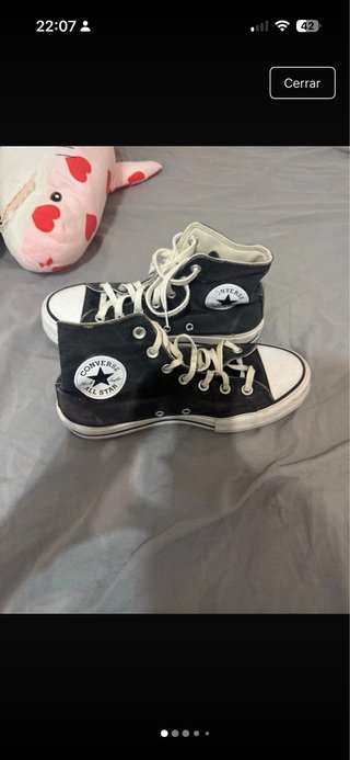Converse All Star Plataforma Negras Blancas