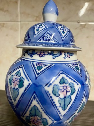 Conjunto 5 tibores orientales cerámica