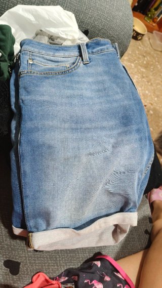 Vaqueros, camisetas cortas