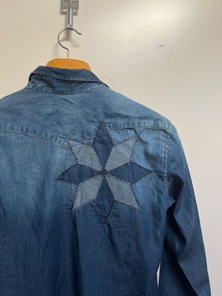 Camicia denim vintage uomo