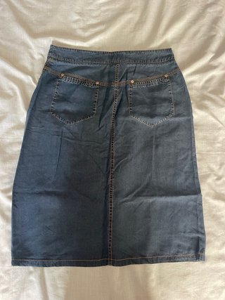 Saia liocel Burberry Azul tamanho 42