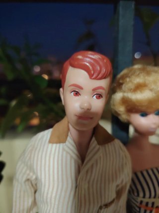 Lote Barbie, Ken, Allan, Midge años 60
