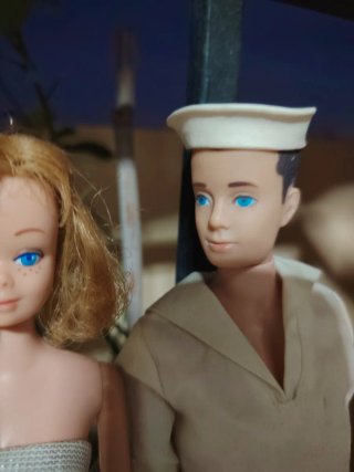 Lote Barbie, Ken, Allan, Midge años 60