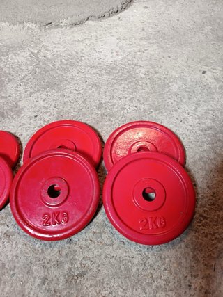 Pesi palestra rossi