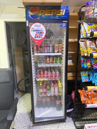 Nevera para bebidas Pepsi para tienda