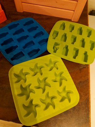 Cubiteras Hielo/Bombones Silicona (3)