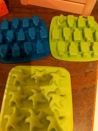 Cubiteras Hielo/Bombones Silicona (3)