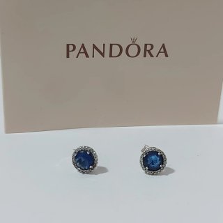 Pendientes Pandora Azules y Plateados
