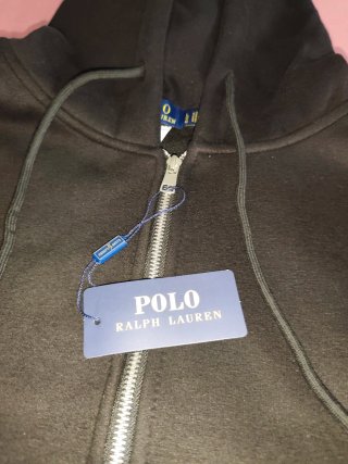 Sudadera Ralph Lauren Negra con Cremallera