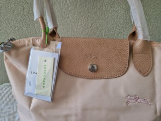 Borsa Longchamp M Rosa/Beige