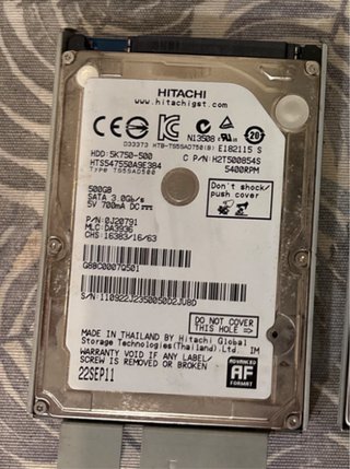 Disco Duro Hitachi 500GB SATA 5400RPM