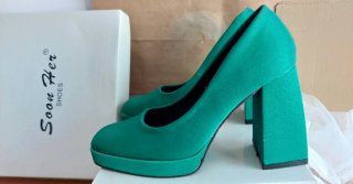 Zapatos de fiesta verdes Soon Her talla 37