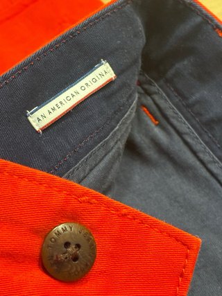 Tommy Jeans Pantalón Corto Rojo/Coral Talla W3