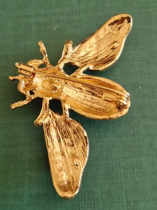 Broche/ Pregadeira Abelha Vintage