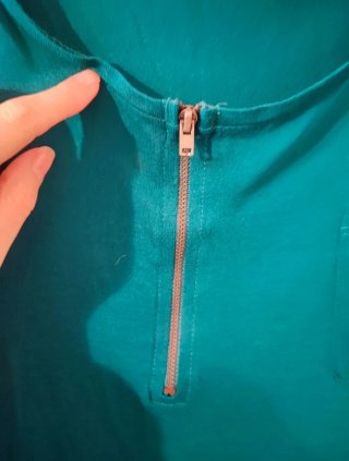 Camiseta oversice verde - zara