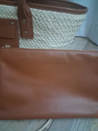 Bolso de paja Valentino