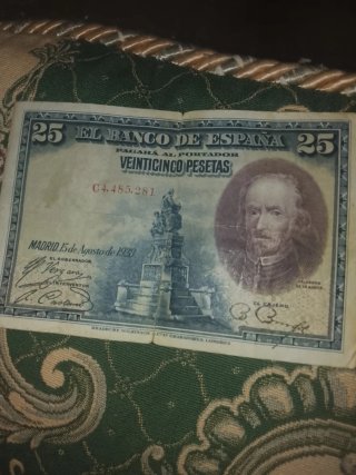 Billete 25 Pesetas Banco de España 1928