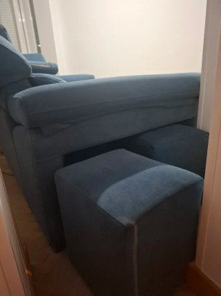 Sofá Chaiselongue Azul