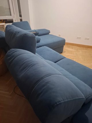 Sofá Chaiselongue Azul