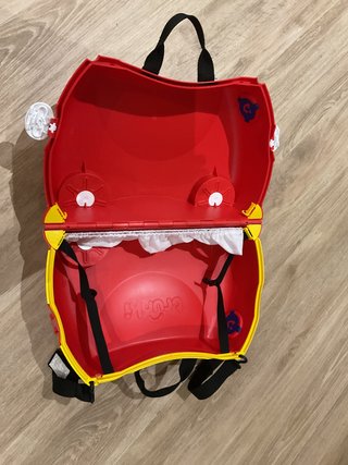 Maleta Trunki Bombero Niño Roja