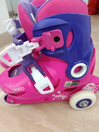 Patines Oxelo rosas y morados