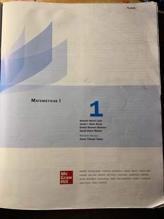Matemáticas 1.º Bachillerato