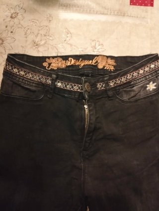 Pantalones Desigual Negros Talla 36