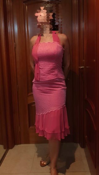 Vestido de fiesta rosa