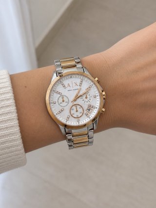 Reloj Armani Exchange Dorado y Plateado