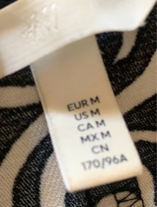 Abito H&M fantasia zebrata tg L (40it)