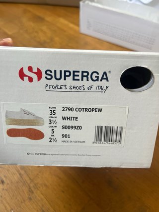 Superga Scarpe Platform Bianche Tg 35