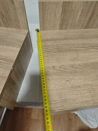 Juego 2 Mesitas Noche Flotantes Madera