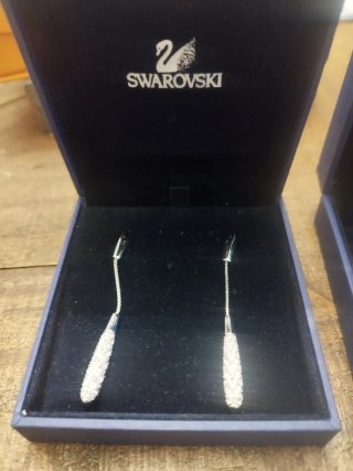 Pendientes Swarovski Plata