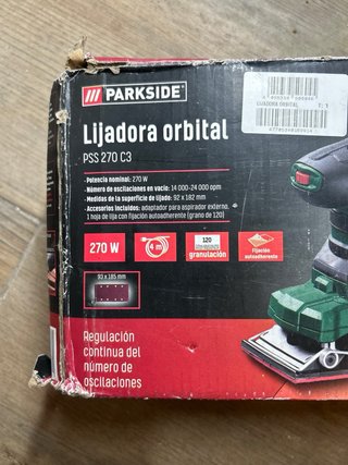 Lijadora orbital Parkside PSS 270 C3