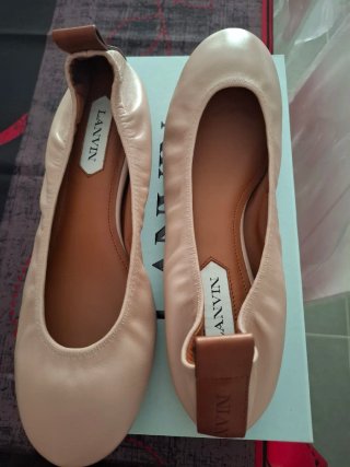 Bailarinas Lanvin Piel Beige Talla 40