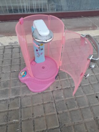 Juguete de ducha rosa para niños