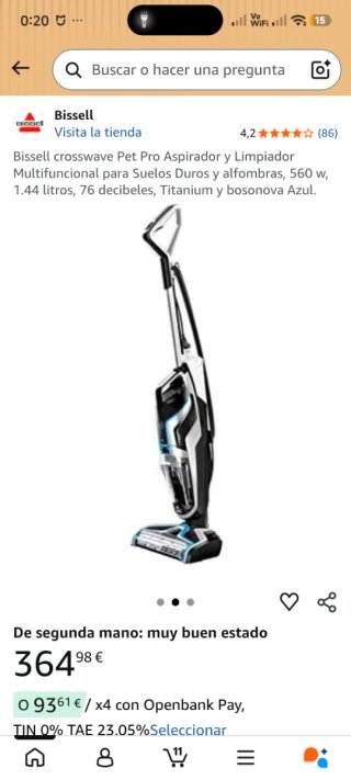 BISSELL CrossWave Pet Pro 3 en 1 +Pack 3 Rodillos+