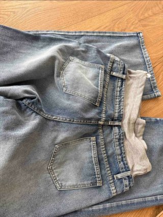 Pantalón premamá ajustable azul S/M