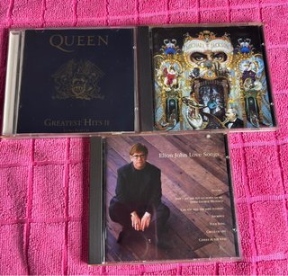 Pack CDs Queen, Michael Jackson, Elton John