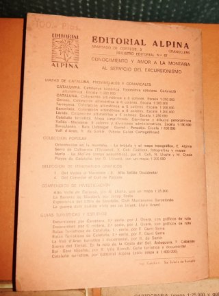 LOTE 5 MAPAS Y GUÍAS EDITORIAL ALPINA. AÑOS 70