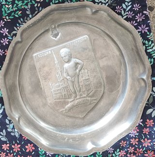 Plato Conmemorativo Manneken Pis Bruselas 979-1979