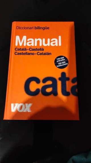 Diccionario Manual Bilingüe VOX Catala -Castellà