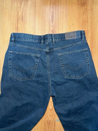 Vaqueros Bugatti azul oscuro wide leg Y2K streetwe