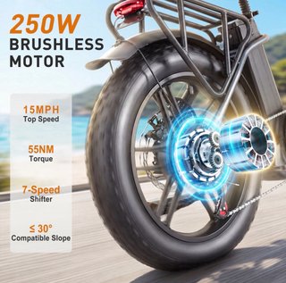 Bicicleta Eléctrica MOOJAY EB51 Fat Bike