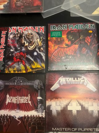 Lote Vinilos Heavy Metal Iron Maiden Metallica