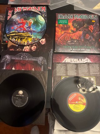 Lote Vinilos Heavy Metal Iron Maiden Metallica