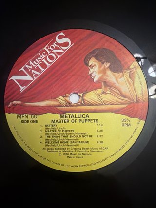 Lote Vinilos Heavy Metal Iron Maiden Metallica