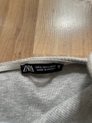 Top Zara Gris Talla L
